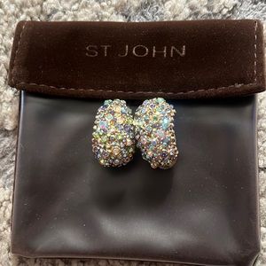 St John Clip on Earrings